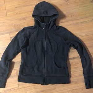 Lulu lemon black scuba hoodie